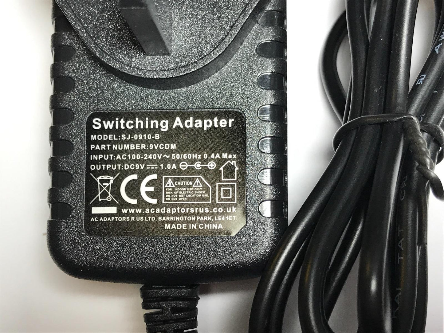 Replacement for 9V 1A Peak Switching Power Supply UKBK10W0901000 AC-DC Adaptor