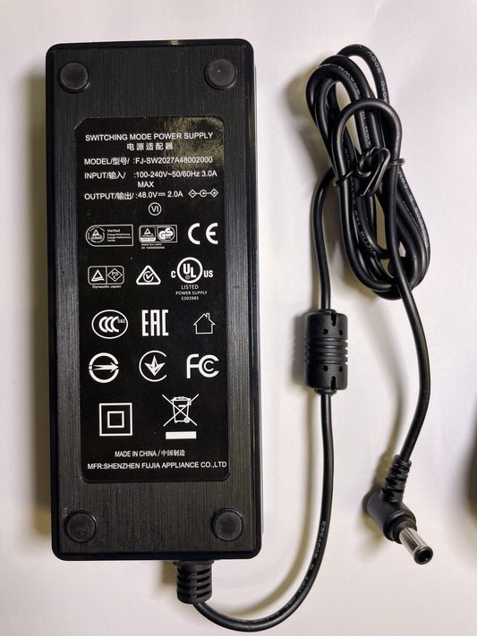 Replacement 48V AC-DC Adaptor Power Supply for Q-See QC8016-1 16 Channel NVR