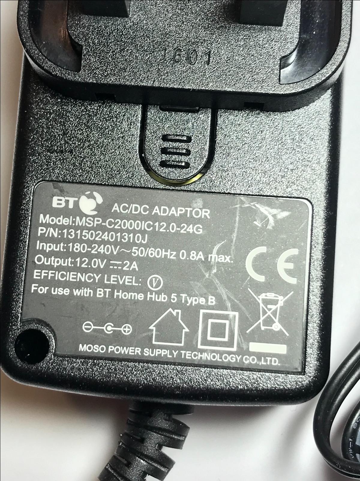 Replacement for 12V 1200mA Power Supply SA/18PA/12FUK120120 AC-DC Adaptor
