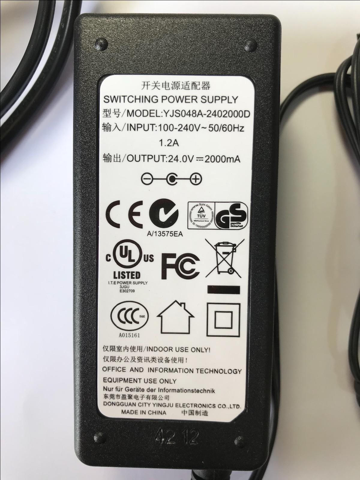 24V 2A AC-DC Adaptor Power Supply for MOOER BABY BOMB 30 Micro Power Amp