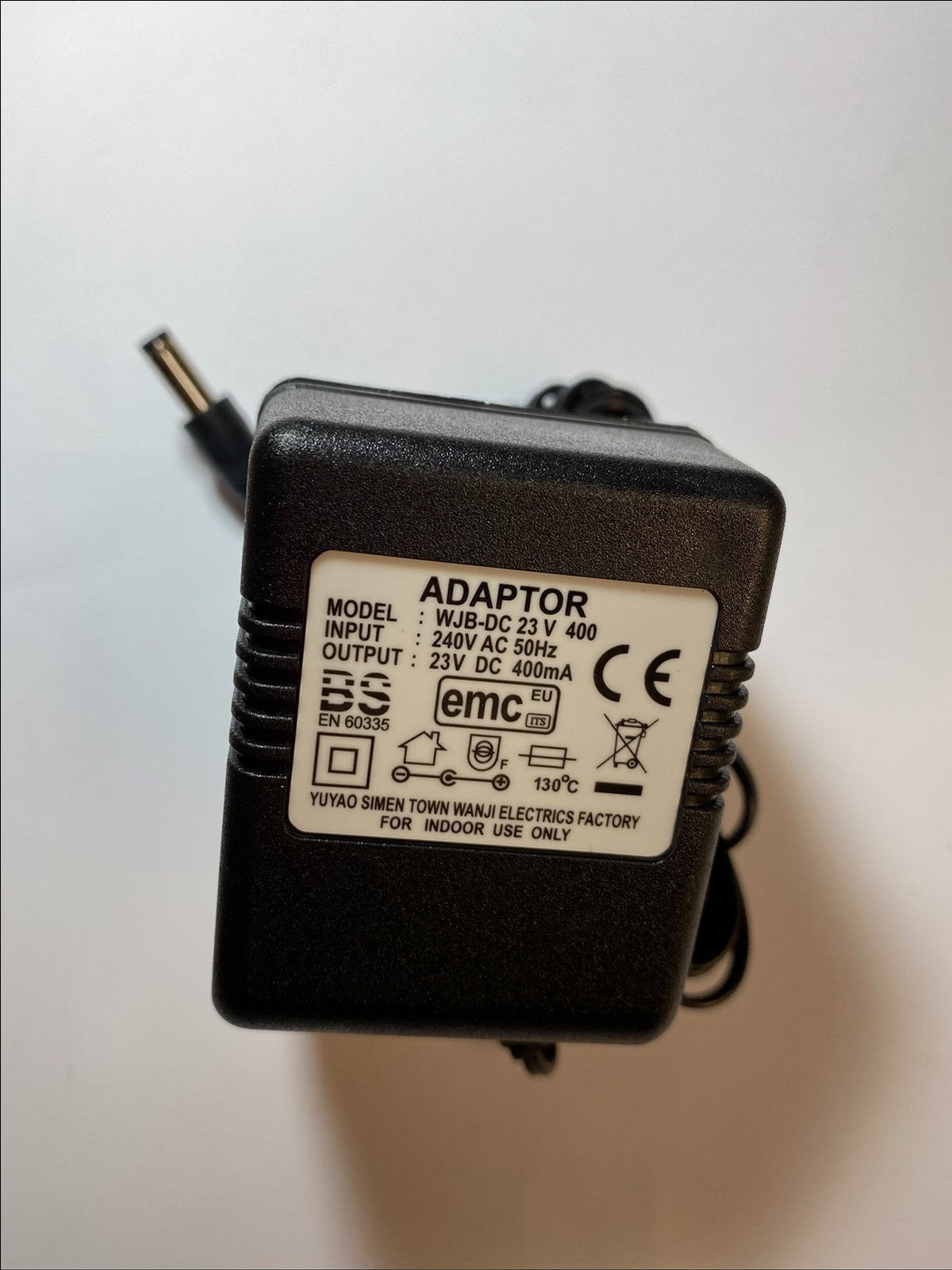 23V AC-DC 400mA 9.2VA Linear Transformer Unregulated Adaptor 5.5mm UK Plug