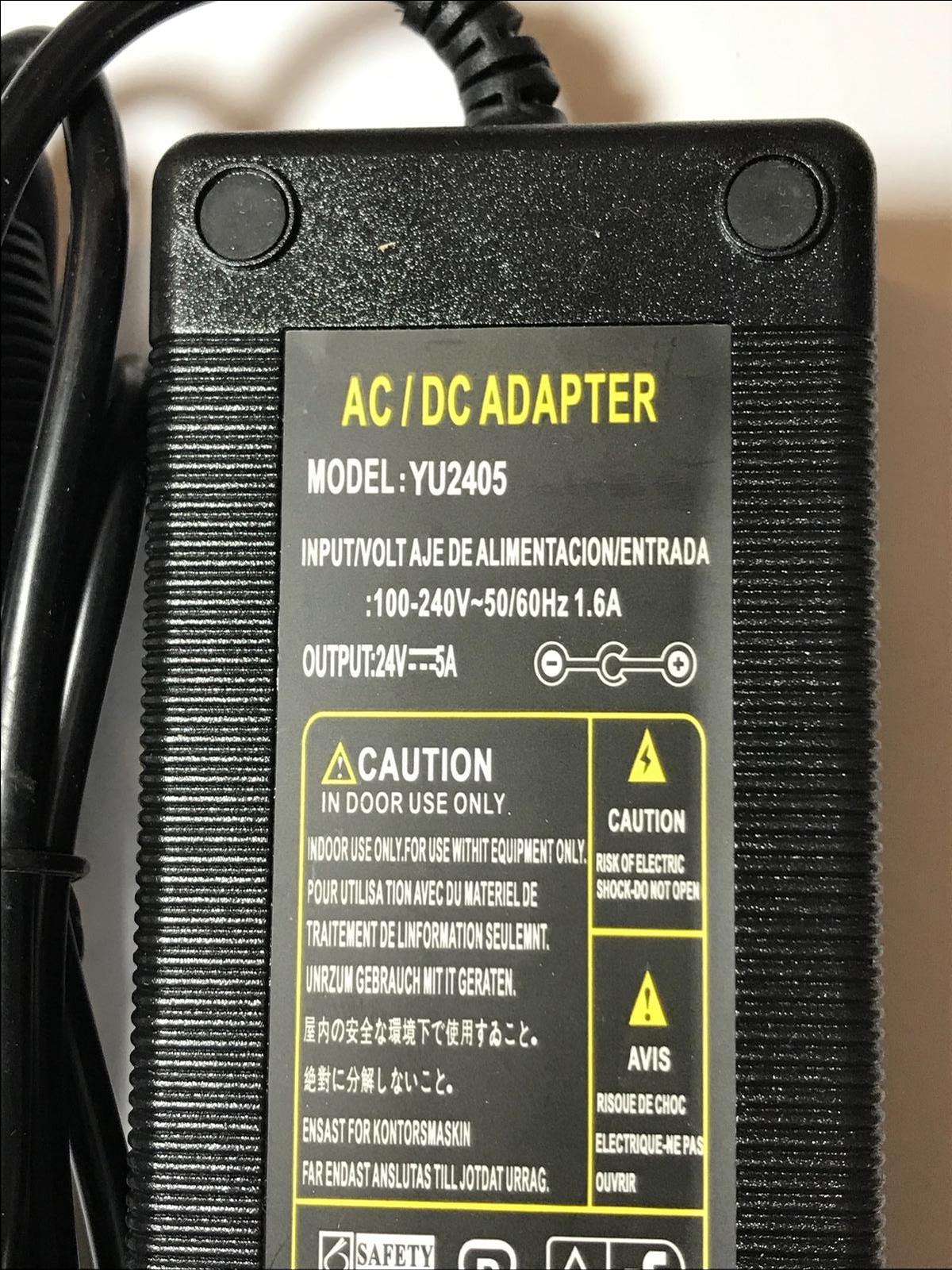 Replacement for 24V 5.0A 5A WELLTRONICS AC/DC Adapter WTS-2405W 070-7528-7874