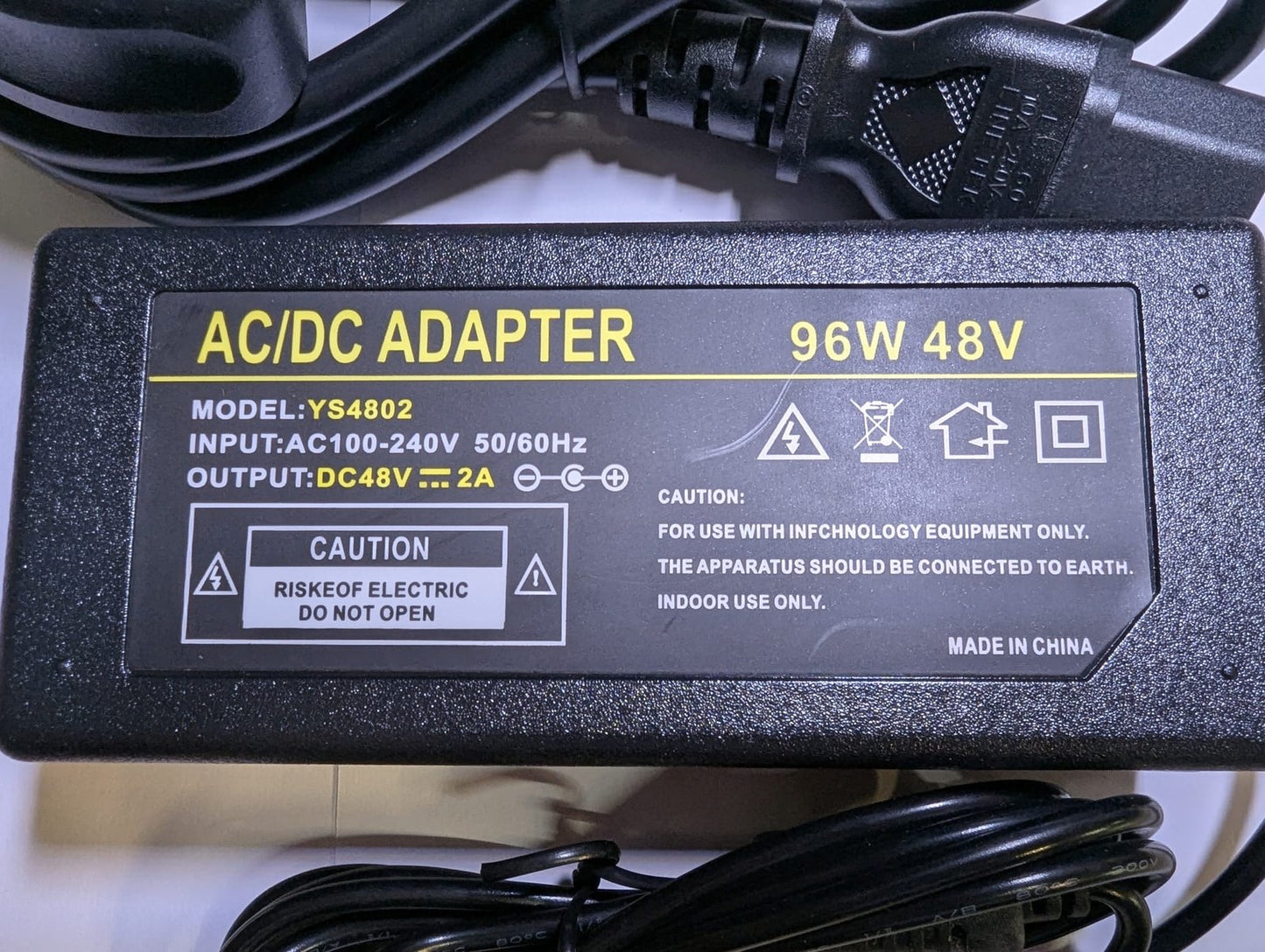 Replacement 48V AC-DC Adaptor Power Supply for Lorex LNR110