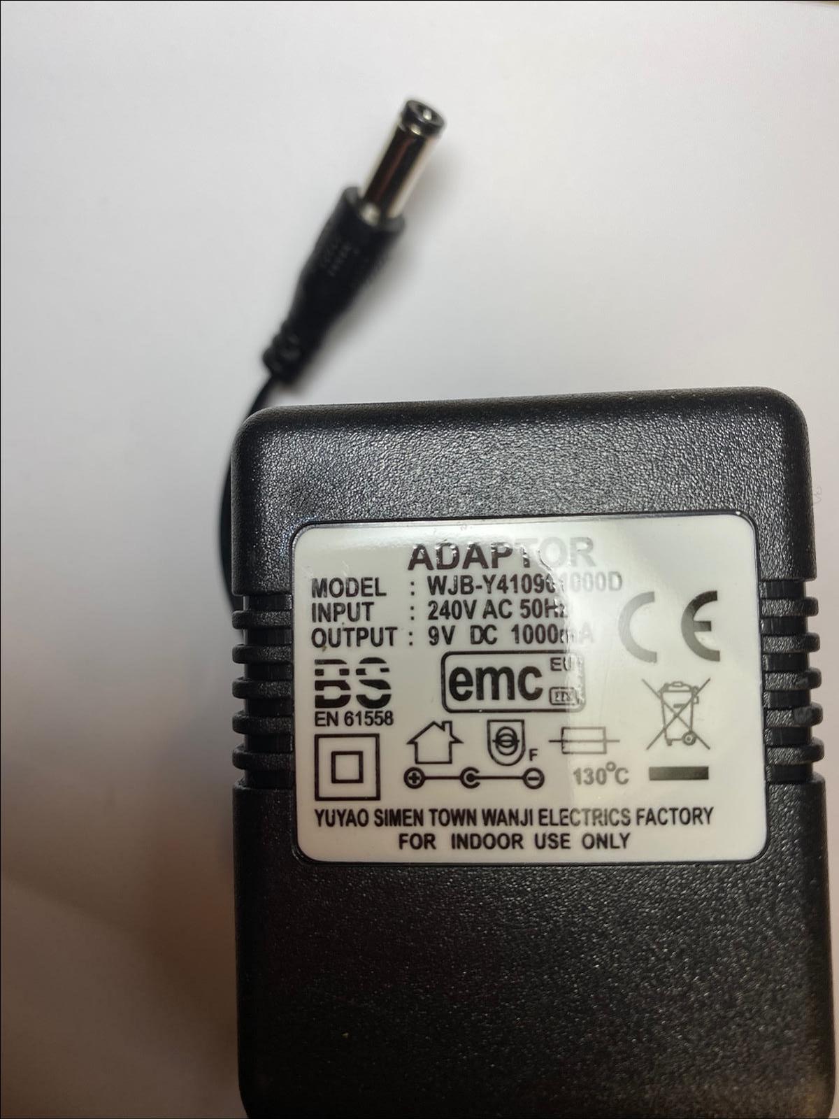 Replacement 9V 1A 1000mA Transformer Power Supply For model Number JAD-0901000F