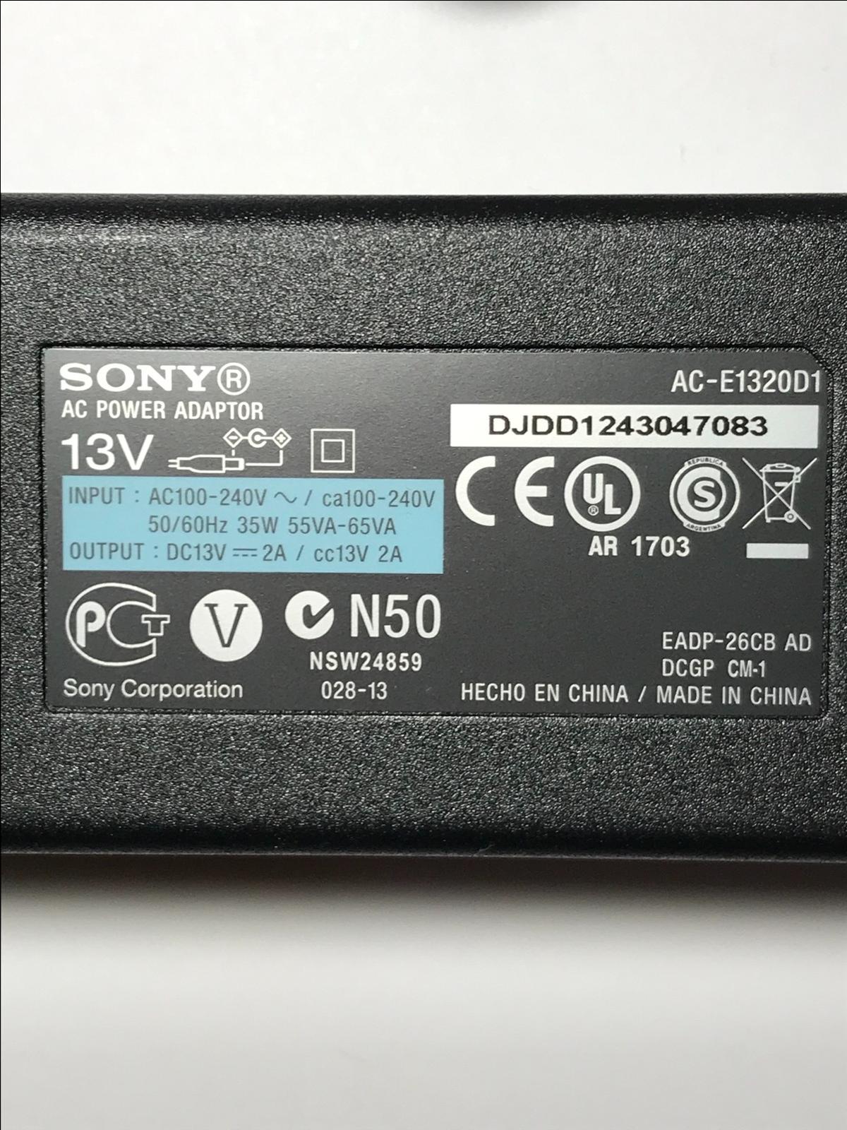 Replacement 13V Switching Adapter Power Supply for Sony SRS-NWGU50 Speaker Dock