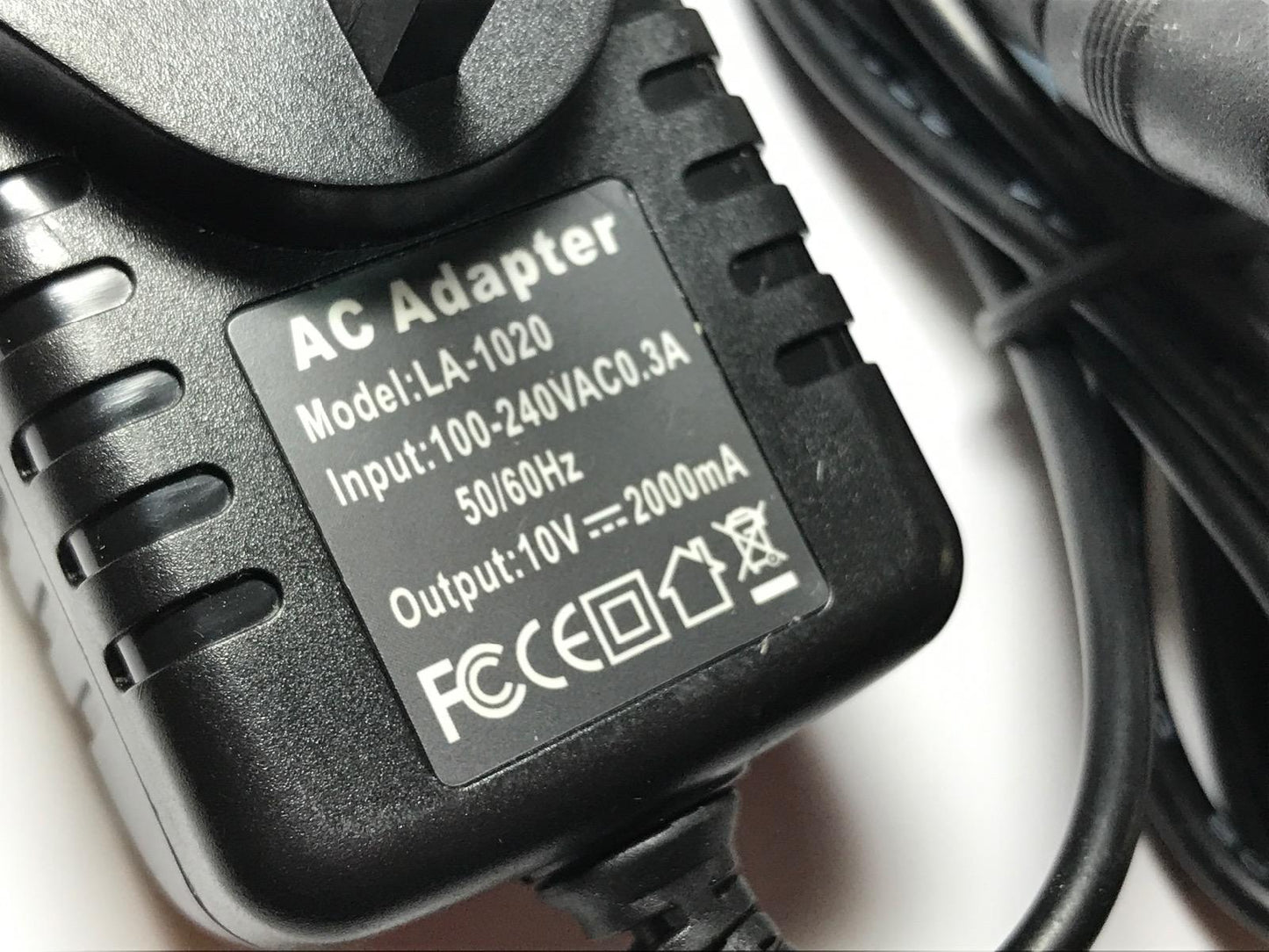 UK Replacement for 10V 1A AC Power Adaptor 6.3mm x 3.0mm for PC Engine PAD-124