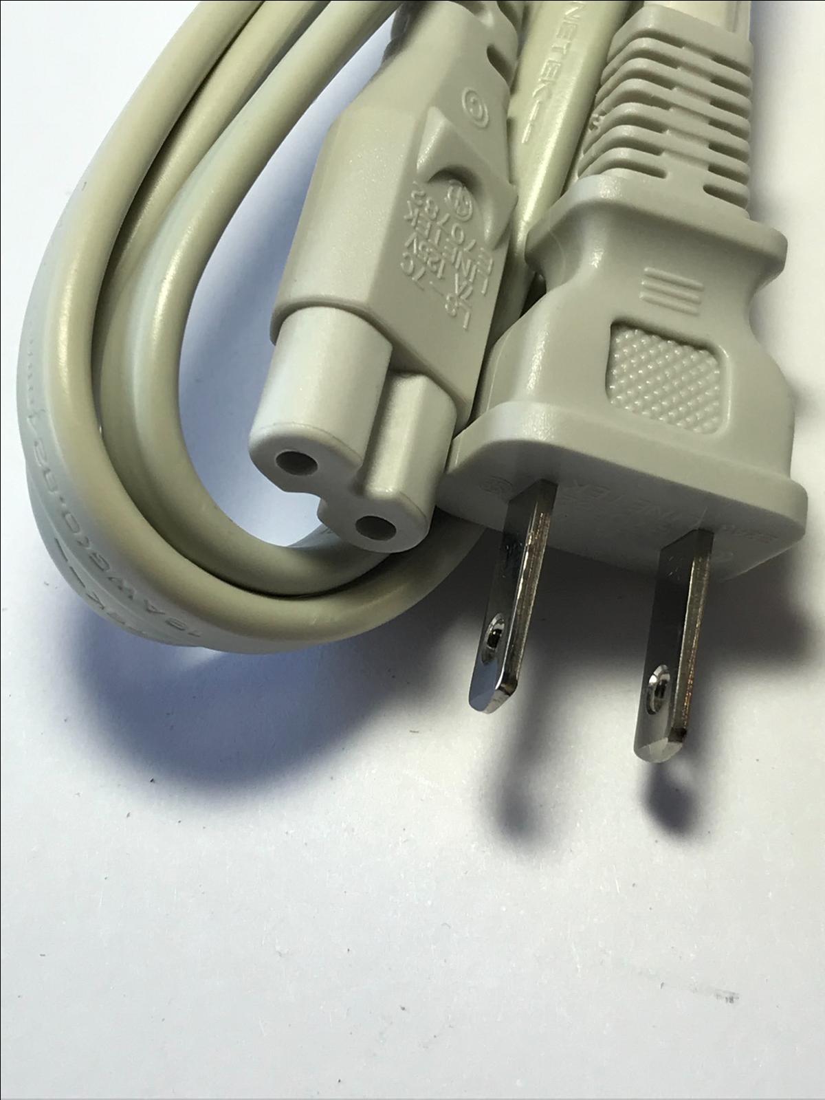 US USA Plug to Figure of 8 Fig8 Power Supply Cable Fly Lead Cord Fig 8 C7 Cream,