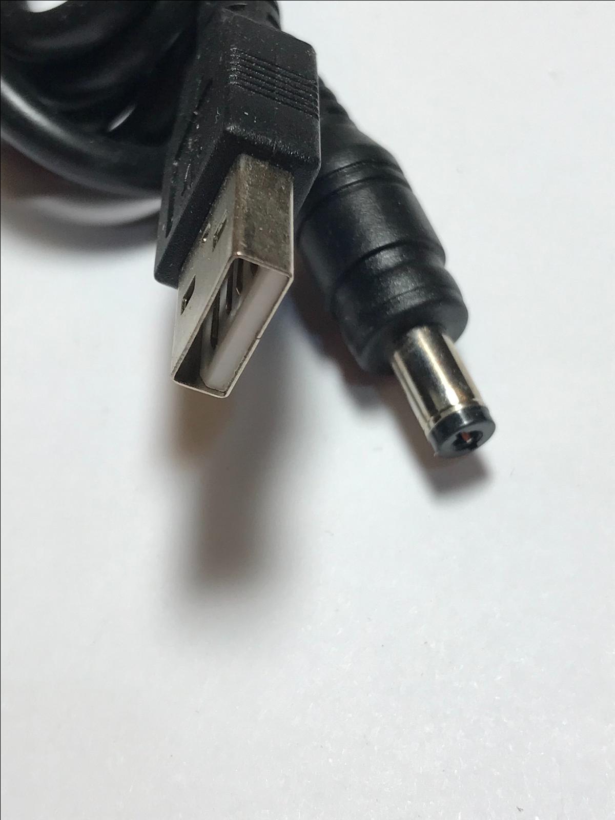 1.M Long Black USB Male to 5.5mm x 2.1mm 5.5x2.1 DC Connector Power Cable Lead