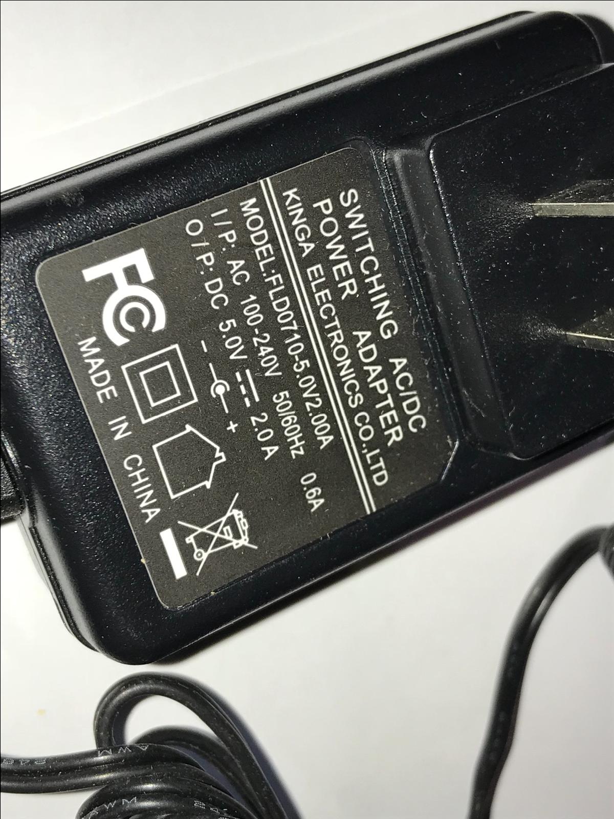USA Replacement for 5V 2A AC-DC Power Adaptor JK050200-S04USA 5.5mm x 2.1mm