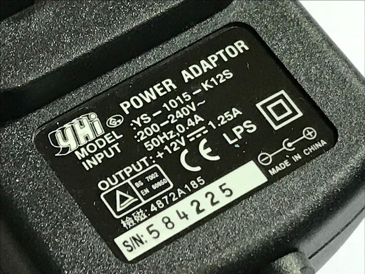 Replacement 12V AC-DC Adaptor Power Supply for Digi WR21 & WR41 Cellular Router