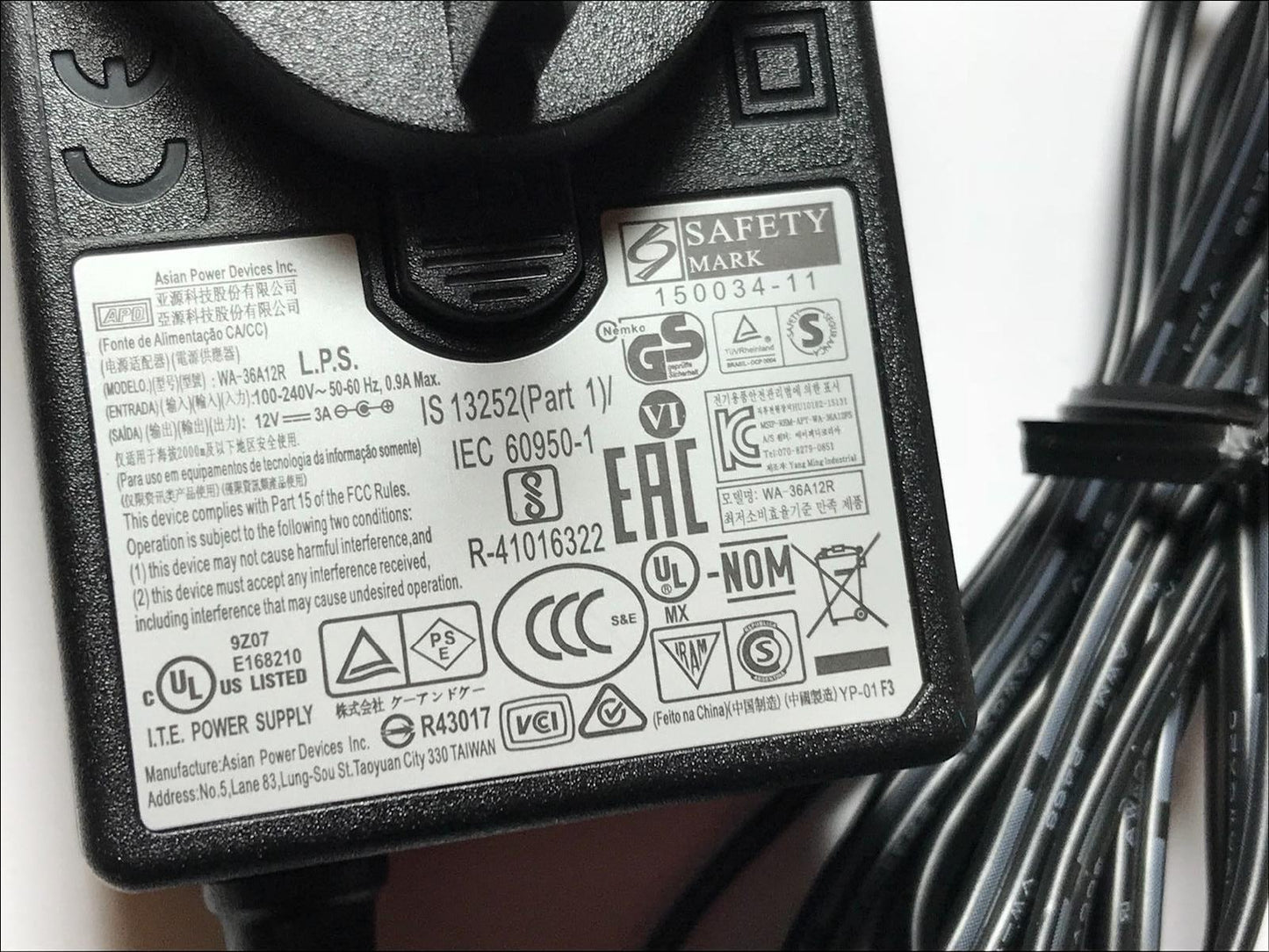 Replacement for 12.0V 2500mA AC Infinity AC/DC Adapter for AC Infinity T8 Fan