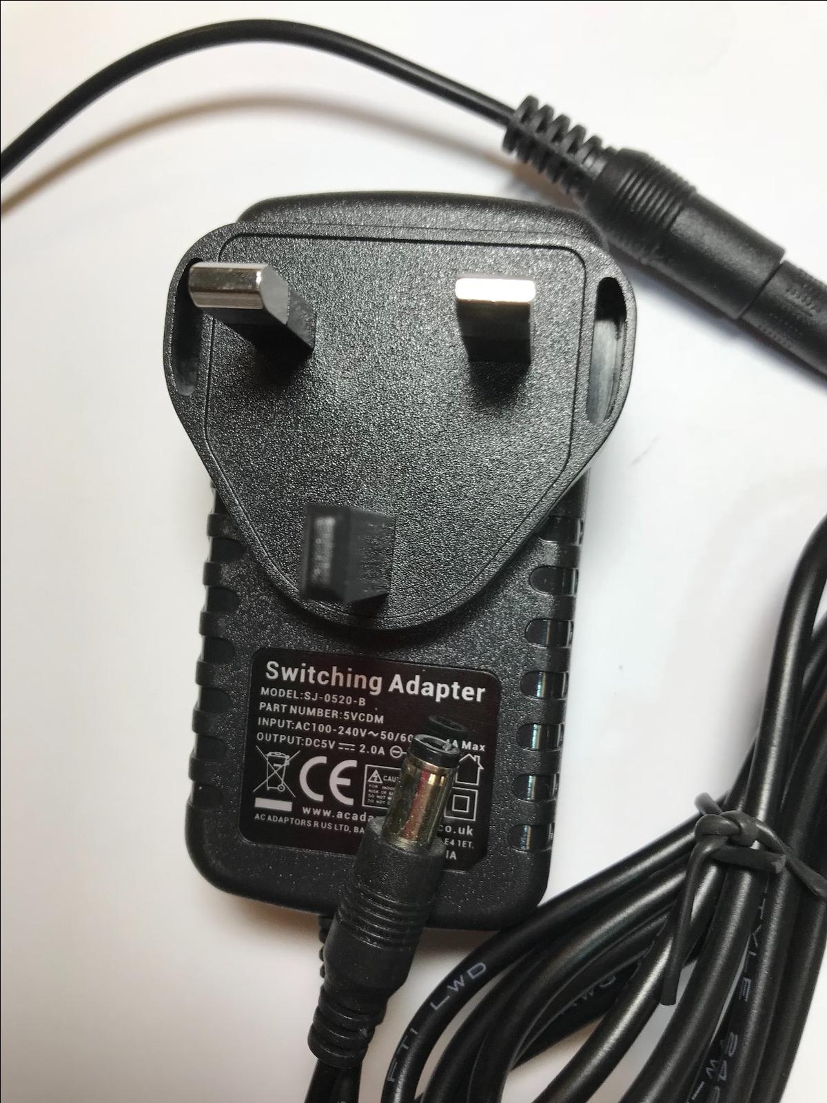 Replacement for 4.5V 200mA AC-DC Switching Adaptor Negative Centre 5.5mm x 2.1mm