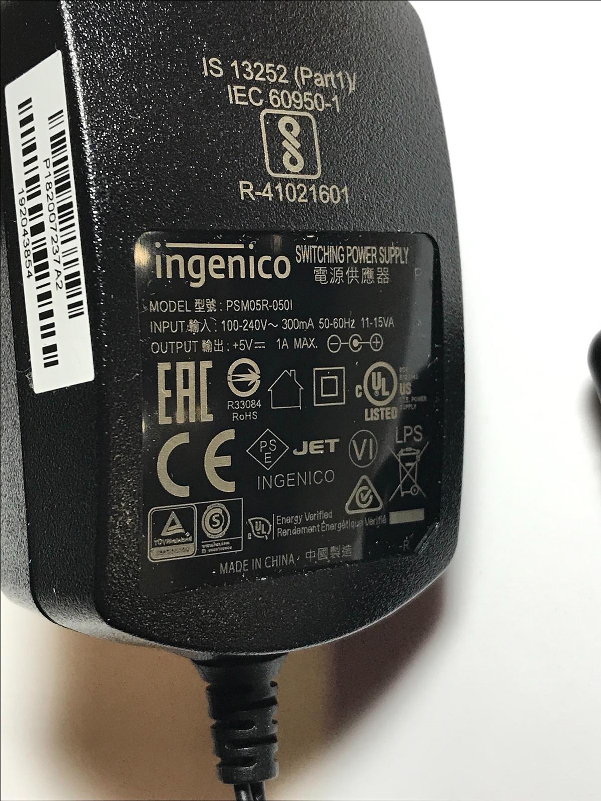 ingenico 5V 1A Switching Power Supply PSM05R-0501 050I R-41021601 192043854