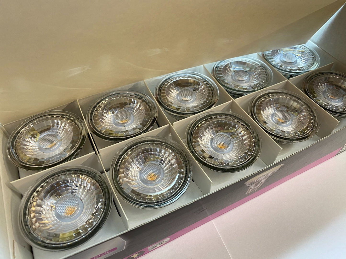 Wickes Cree LED Glass Housing 320lm Spot Light Bulb 5W = 50W GU10 Pack of 10