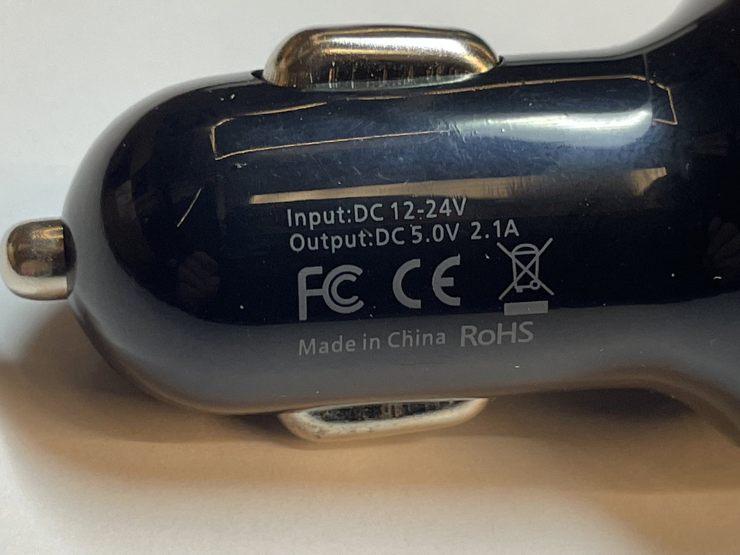 12V - 24V DC In Car Charger Dual USB Port 1A / 2.1A Cigarette CLA Adaptor