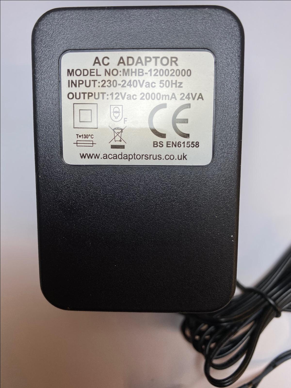 DIY Replacement for 12V 2A AC-AC Power Adaptor with Bare End Wire Connector