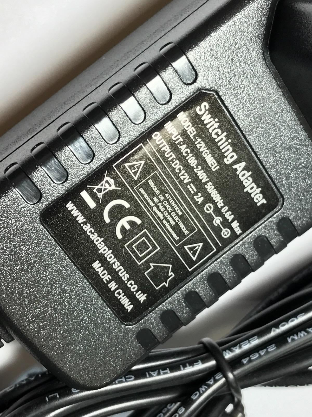 Acoustic Solutions DVD-263 DVD263 Portable DVD Player AC-DC ADAPTOR EU PLUG