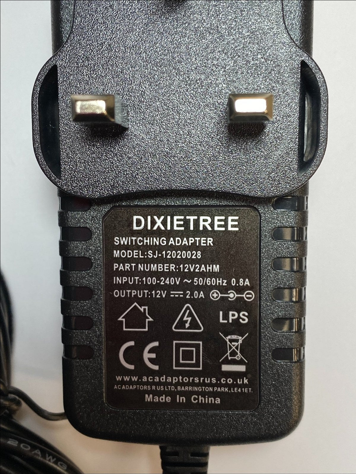 12V Mains AC Adaptor Power Supply 4 Toshiba SDP75U SDP-75U Portable DVD Player