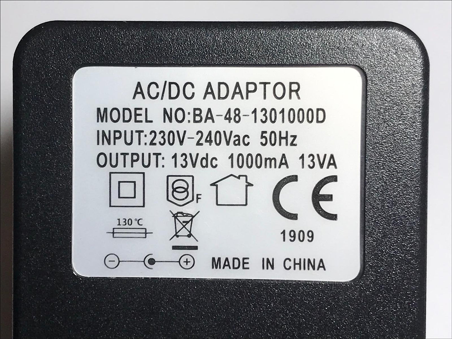 Replacement for 13V 500mA AC-DC Adapter for Logitech Mouse Receiver M/N  C-BN34