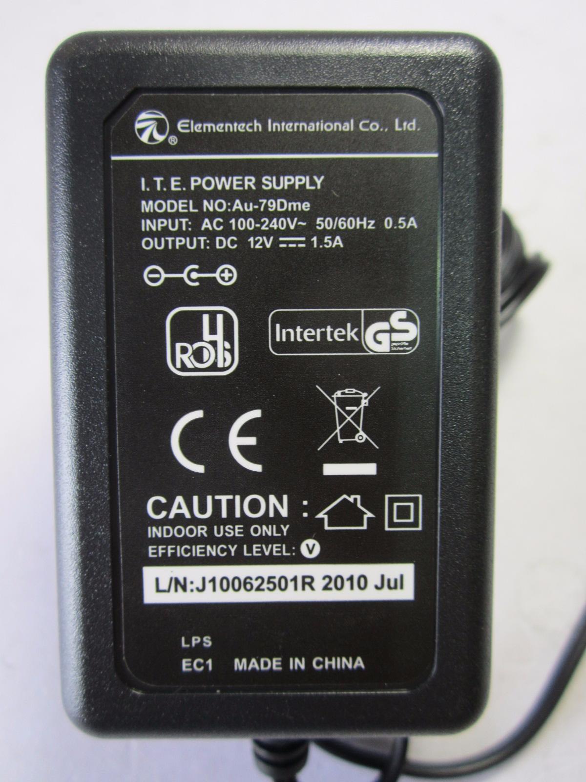 EU 12V 1.5A AC-DC Switching Adaptor Power Supply 5.5mm x 2.5mm European Plug
