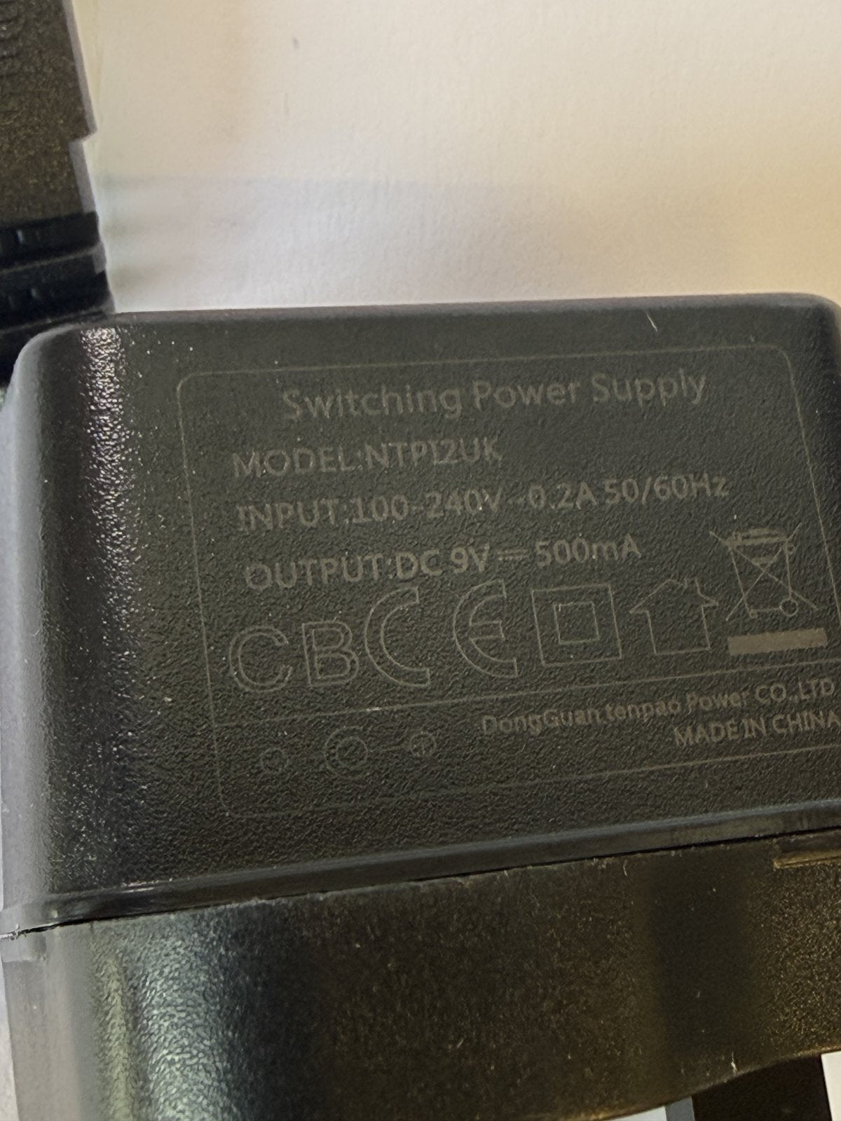 Replacement for 9V 400mA Electronic Model WD-IP-09003.6-T LED Driver