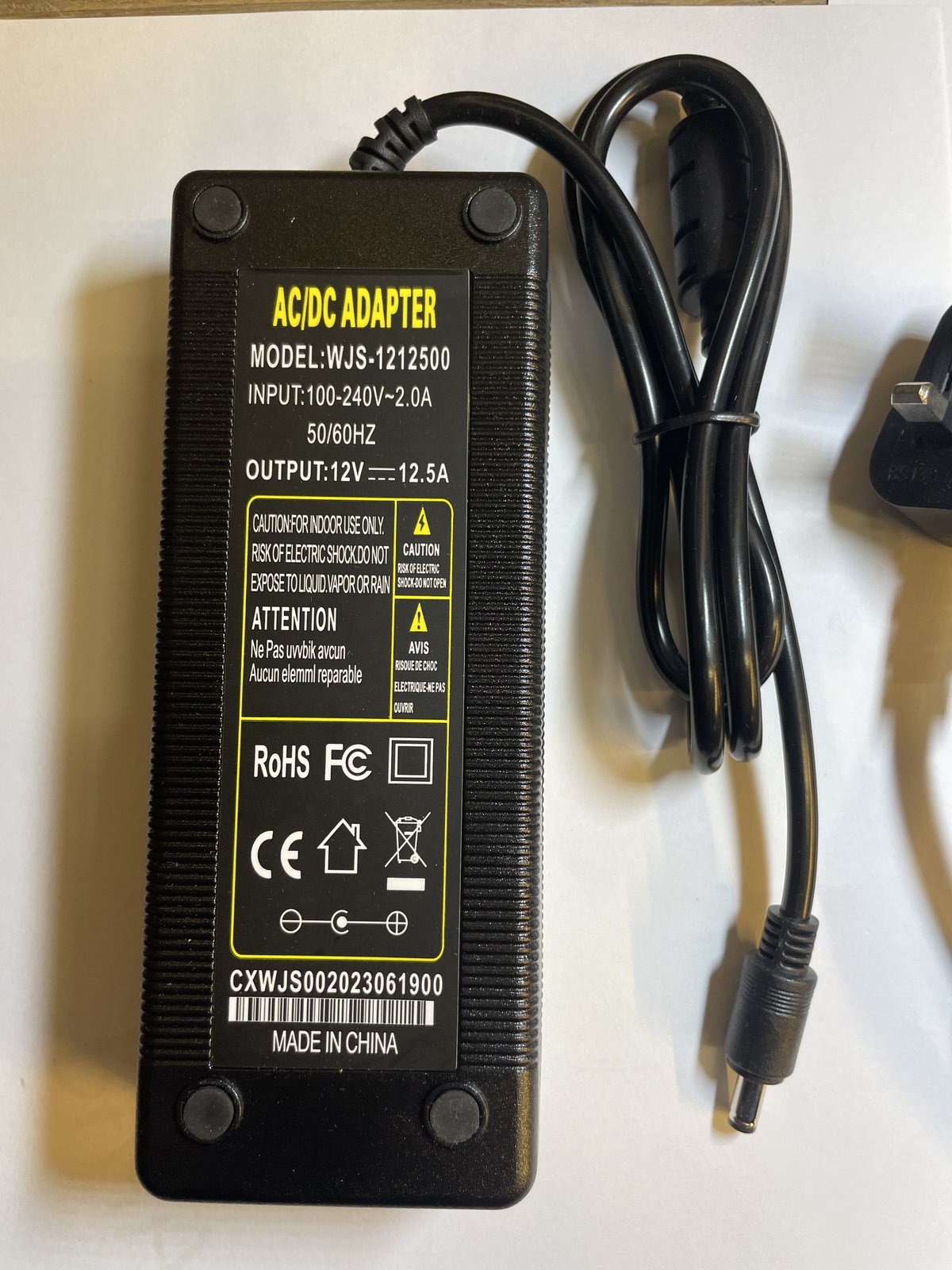 12V 12.5A AC-DC Adaptor Power Supply DA-1 Series 3R160 HL-150TSL Adapter