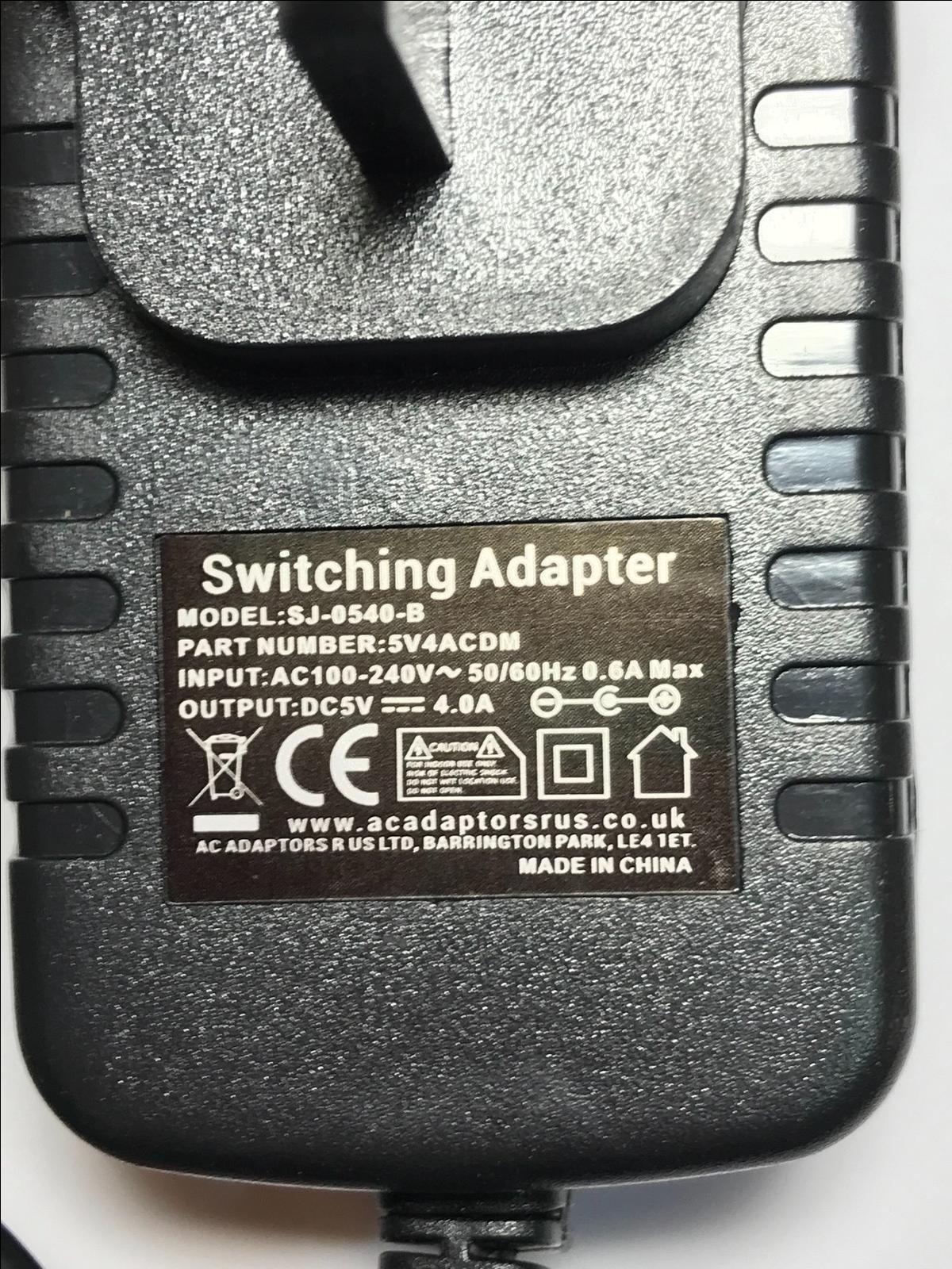 Replacement for Tellermate AC Adapter STD-05025T SW4121 5V 2.5A 12.5W UK Plug