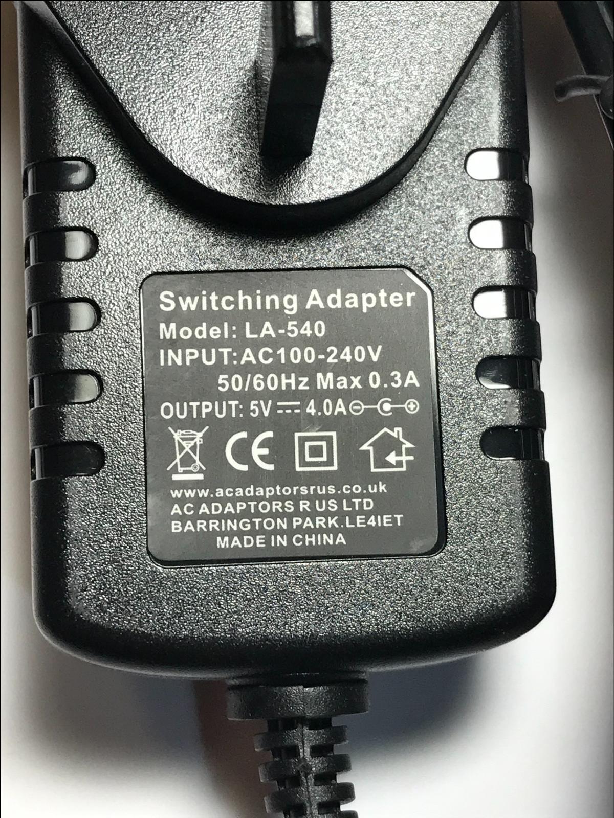 UK Replacement 5V 3A AC-DC Adaptor Power Supply for APD Wyse 3040 8KV5W