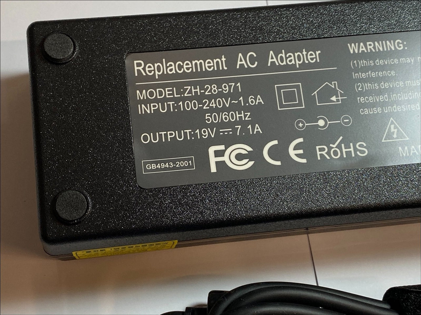 Replacement for 19V 6.32A AC-DC Adaptor for FSP Group Model FSP120-AAC