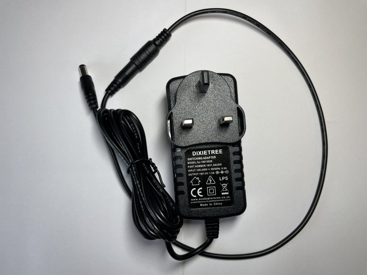 Replacement 18V 1.5A Negative Polarity AC Adaptor for Gator G-Bus-8 Power Supply