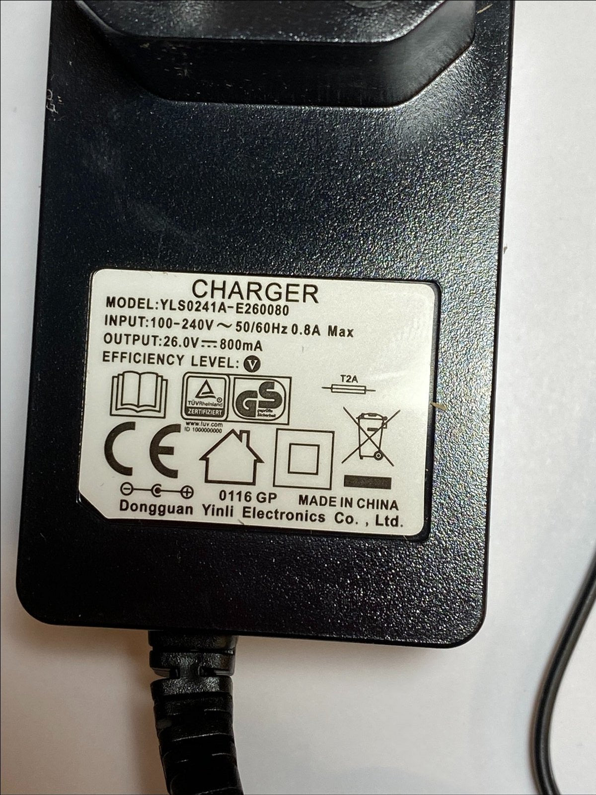 EU Replacement for 24.8V 0.8A 19.84W AC/DC Power Supply DK33-248080H-B XSBT620EU