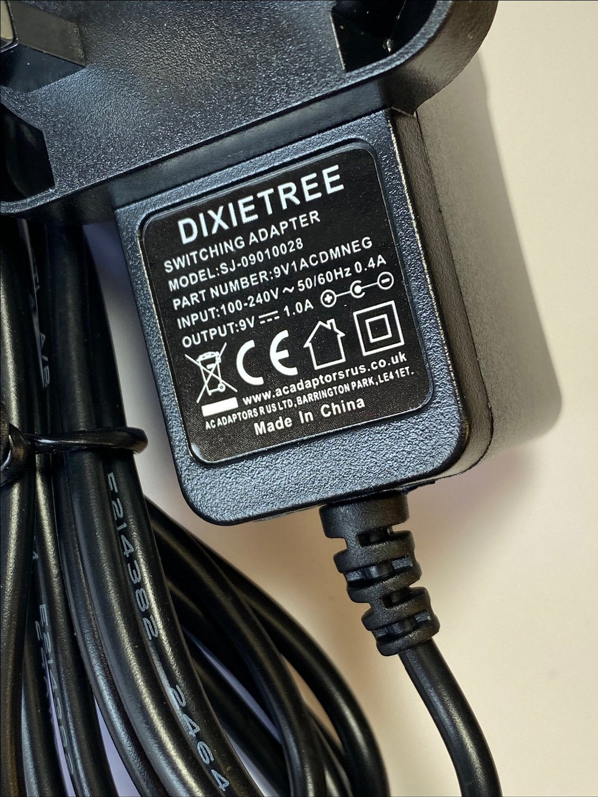 9V AC Power Adaptor for Terraillon Professional Kitchen Scales HK35B-9.0-100