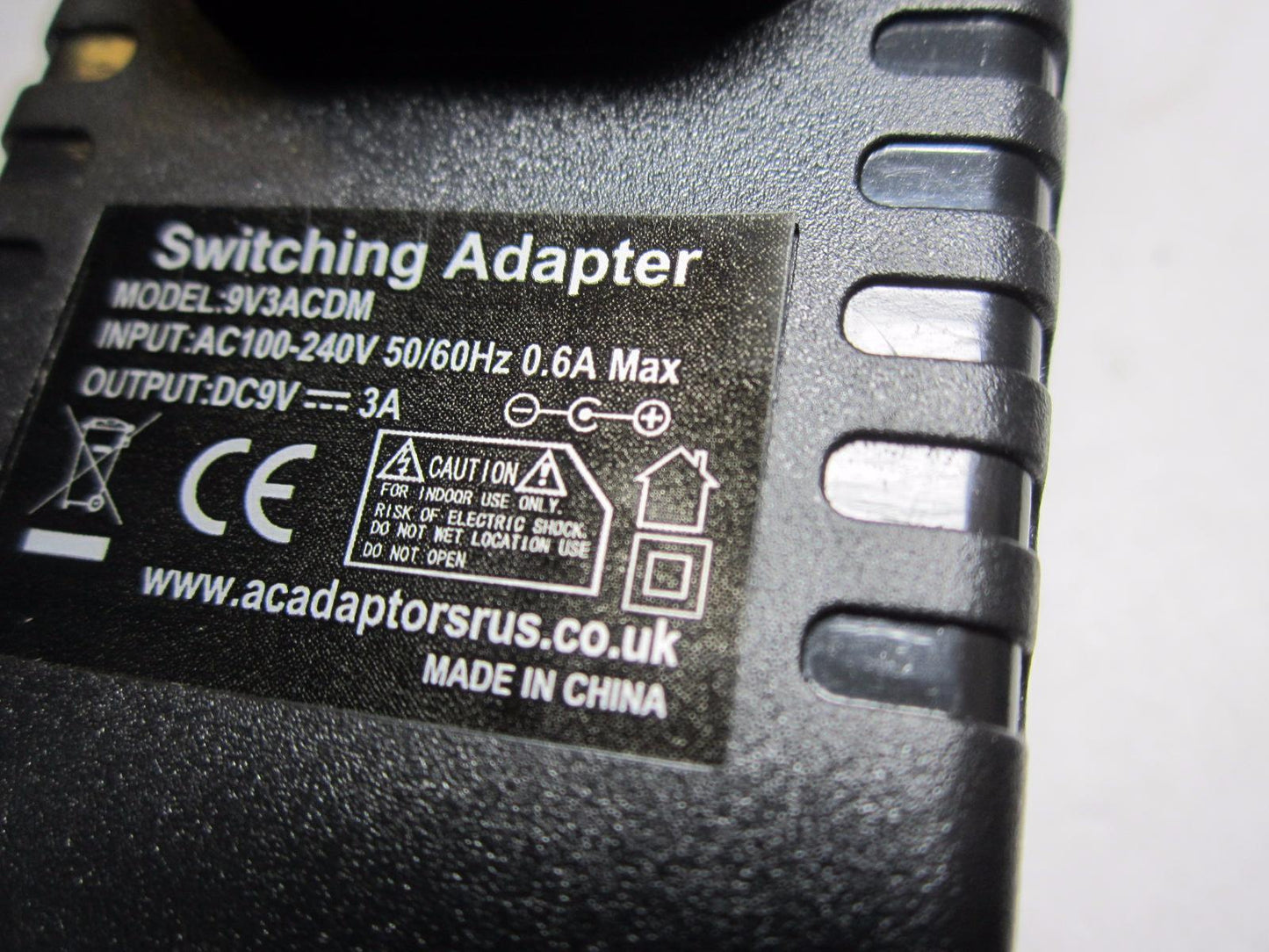 Replacement for 9V 1200mA AC/DC Adaptor for ASDA ONN DAB FM Radio model ODABR01