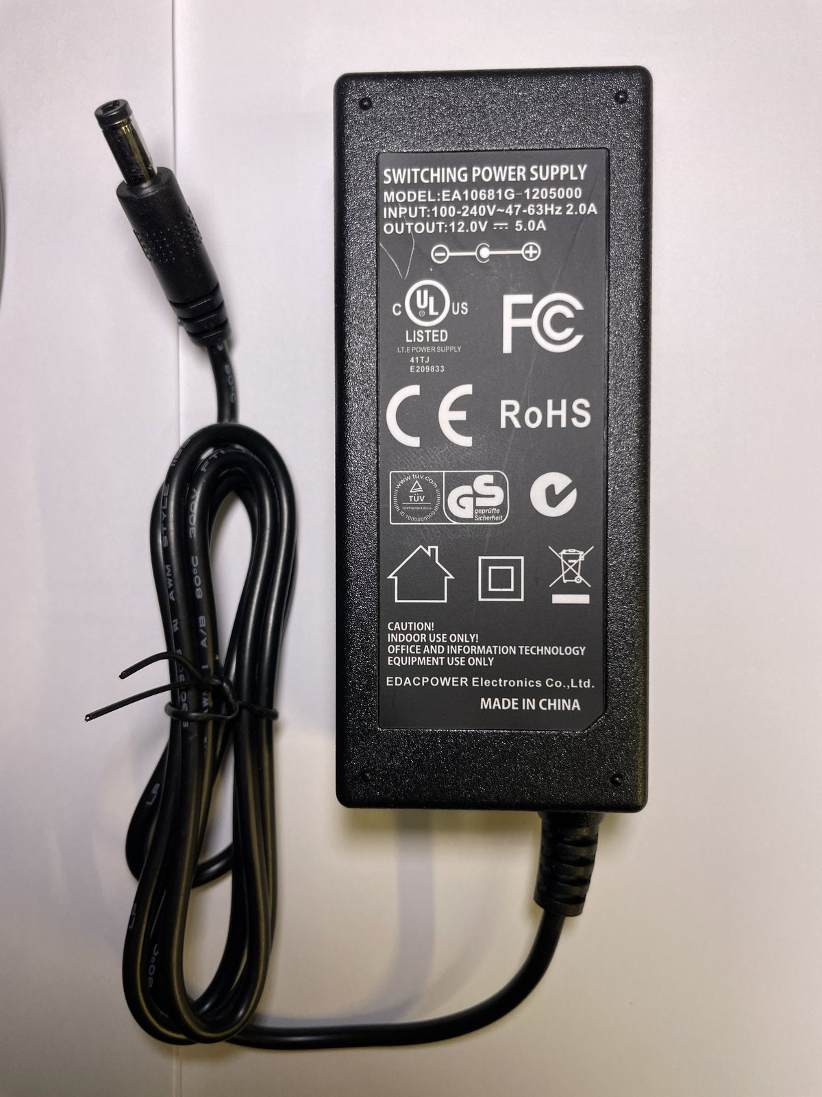 Replacement 12V 5A AC-DC Adaptor Power Supply for Polycom Poly Studio X50 P017