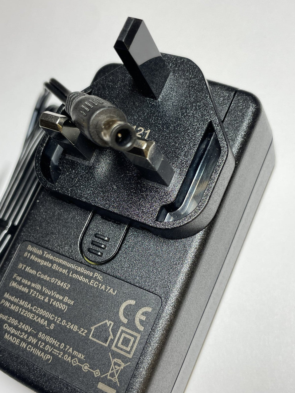 Replacement 12V 1.5A 18wW AC-DC Adaptor Power Supply Model for Plusnet Hub Two