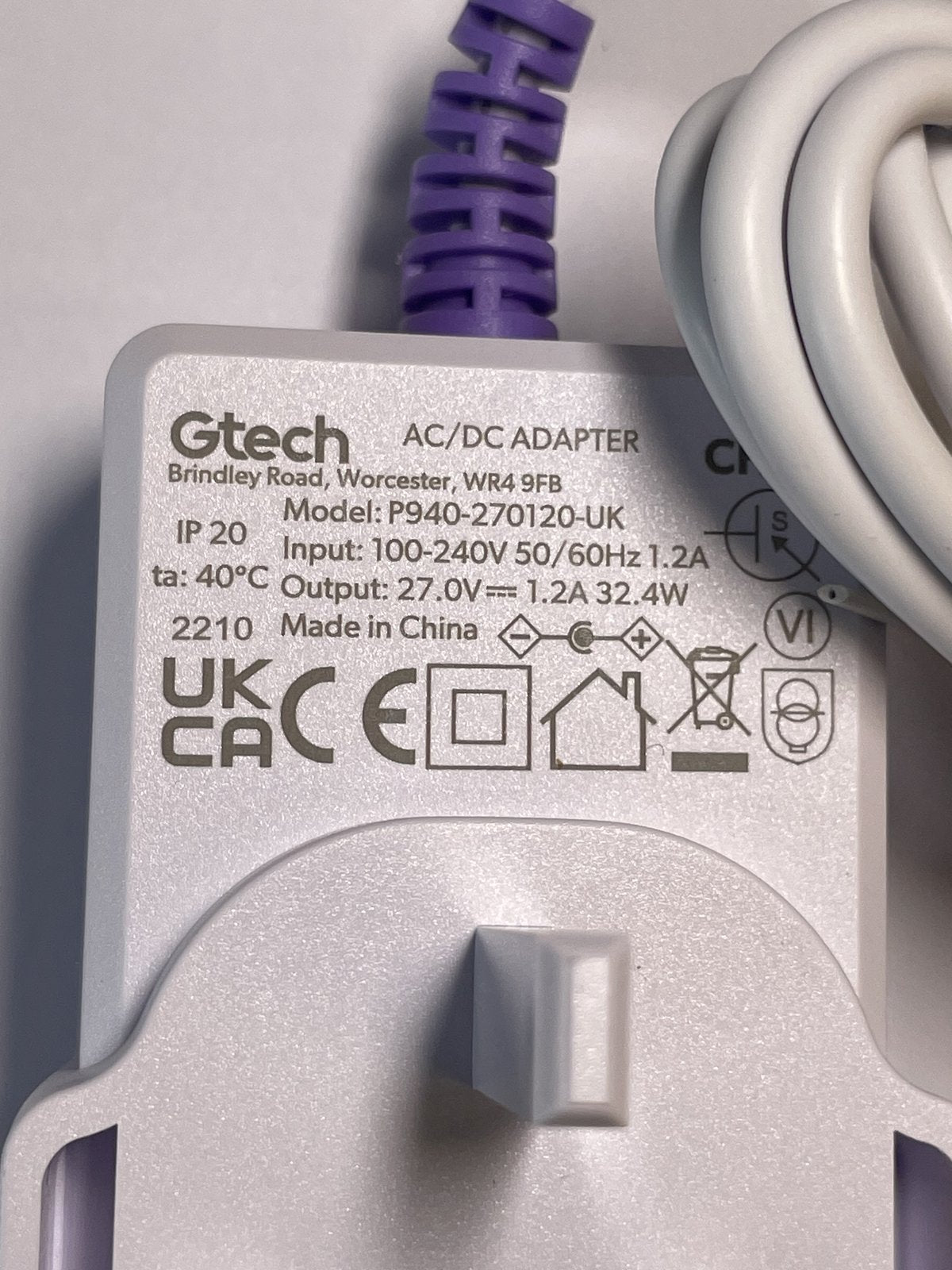 Replacement Charger for BISSELL ICON 2602B Cordless Stick Vacuum Cleaner