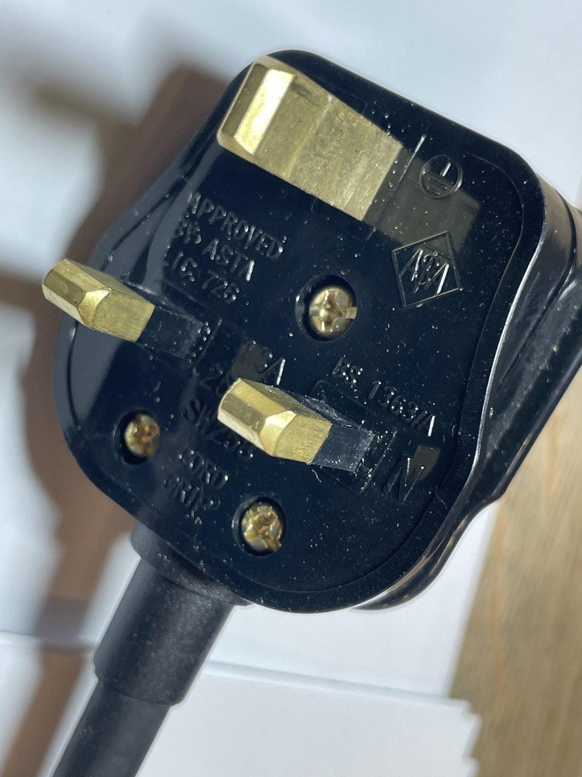 3 Metre Long Heavy Duty Power Cable Lead with UK Plug 13A Fuse for Power Tool