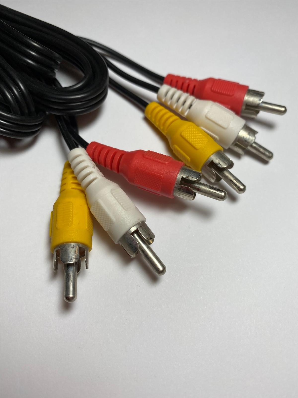 Twin Screen Portable DVD Player Connect RCA Lead Cable