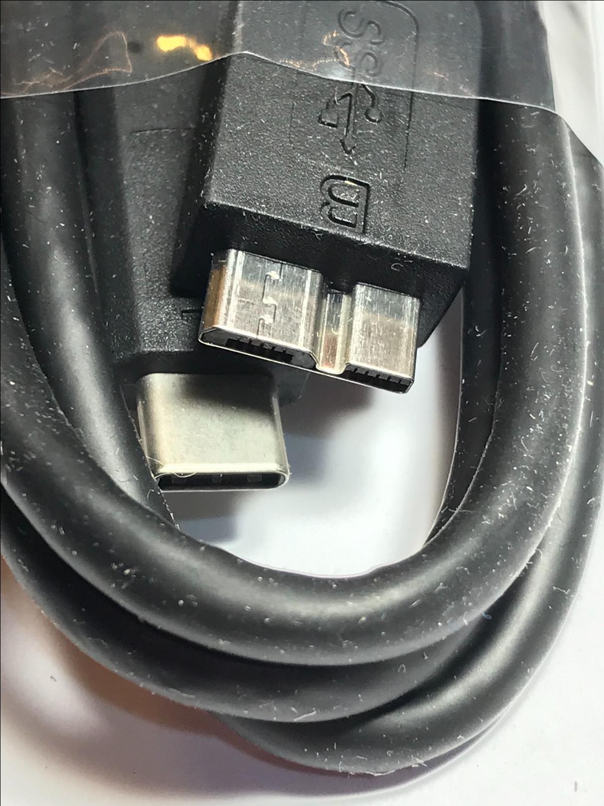 Long Type C to USB 3.0 Data Cable for Lacie D2 2 Thunderbolt Hard Drive HDD