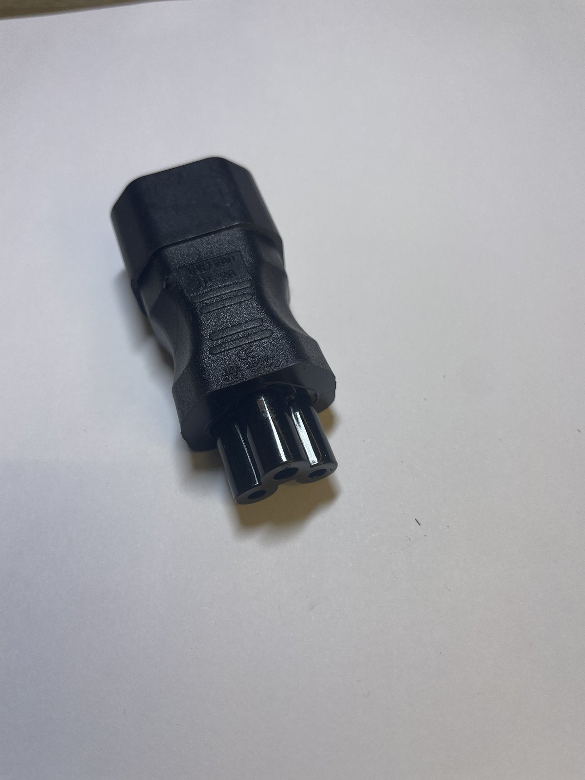 C5 TO C14 BLACK Convertor Connector for AC Adaptor Power Supply CLOVER to Kettle