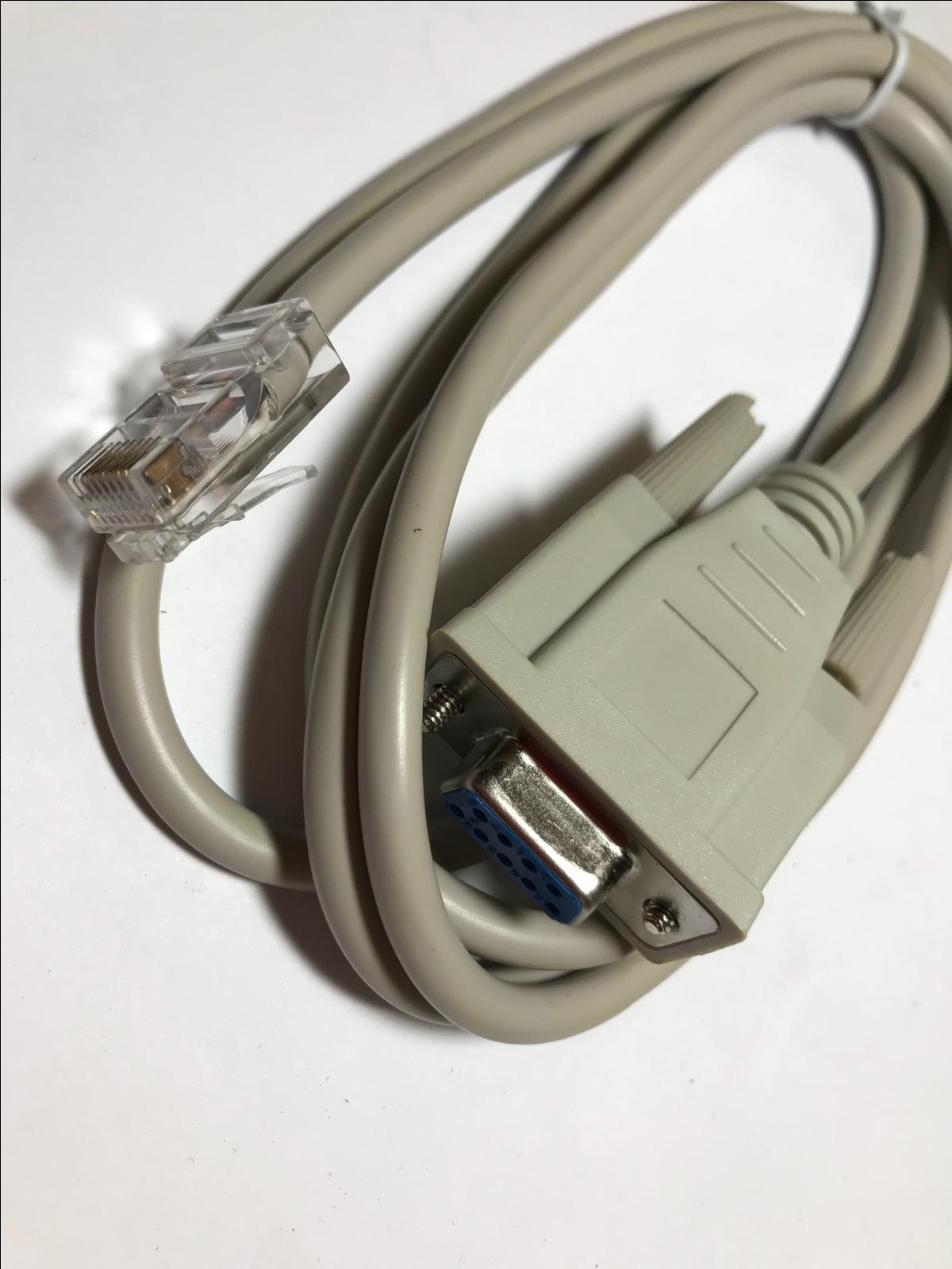 RJ45 to RS232 DB9 9-Pin Serial Port Female RJ45 Female Cat5 Ethernet LAN Cable