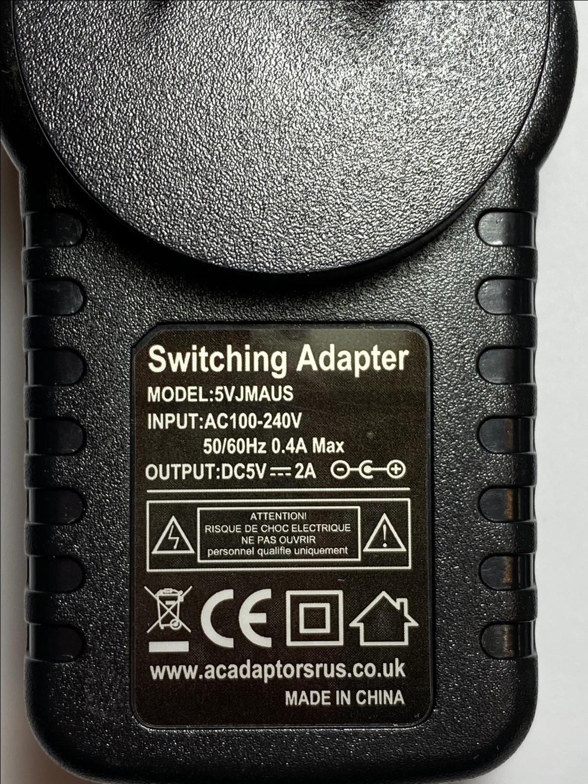 AUS 5V 2A Mains ACSwitching Adaptor Power Supply LA-520 2.5mmx0.8mm 2.5x0.8