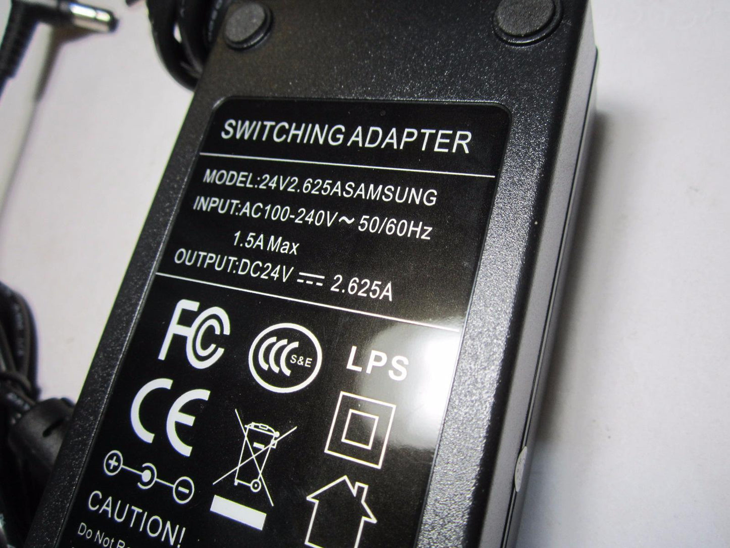 EU Replacement for Samsung 24V 2.625A A6324_DSM AC Adaptor Power Supply