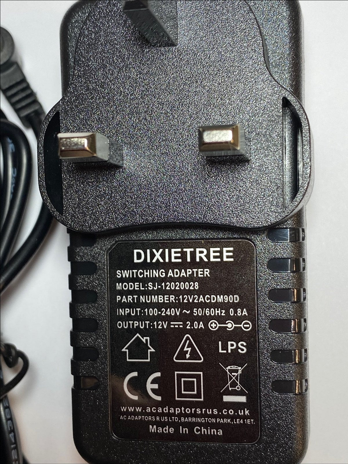 Replacement for 12V 2000mA 2A AC-DC Adaptor for BT Whole Home Wi-Fi (088269)