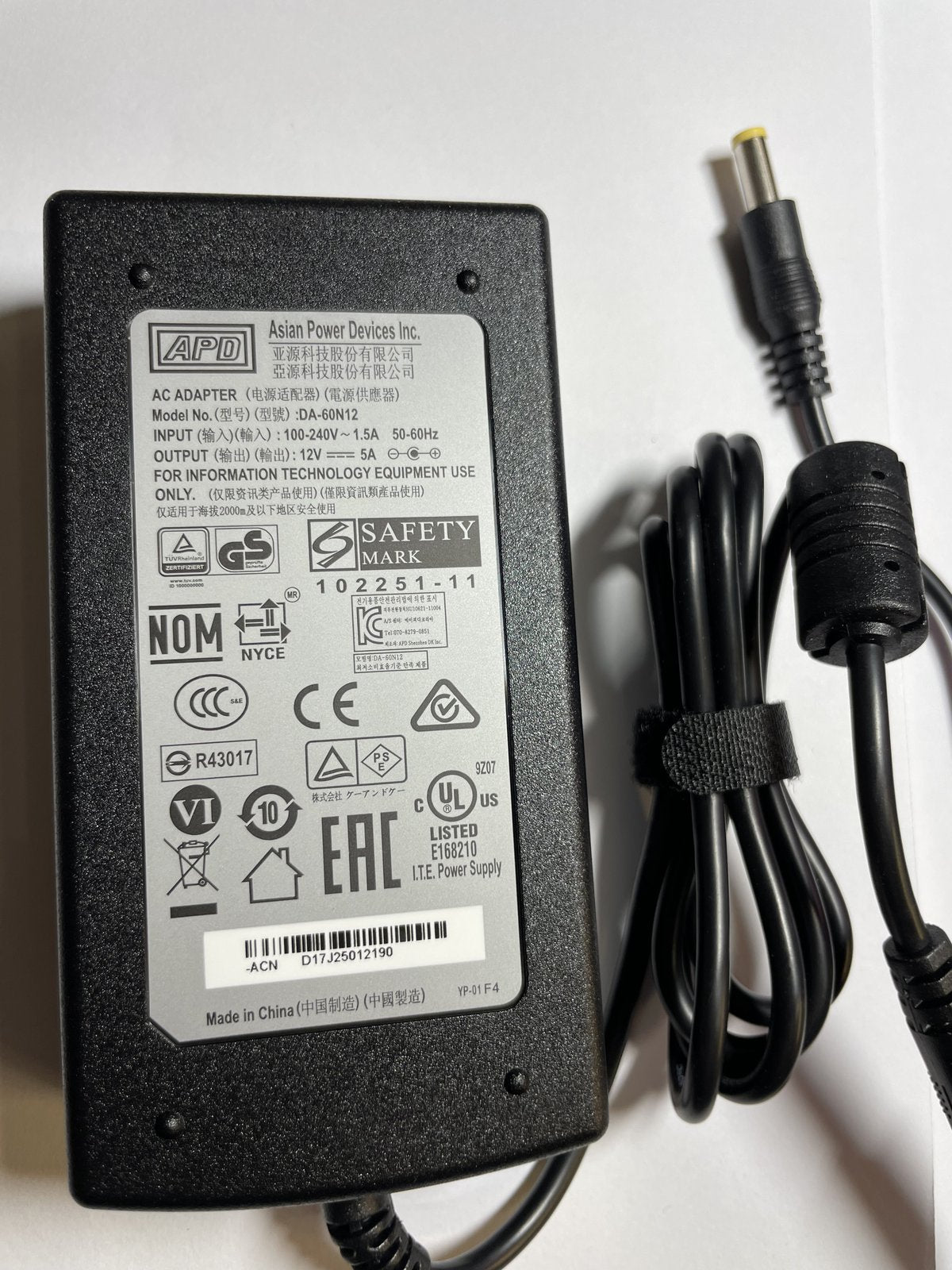 Replacement for 12v 4A Delta Electronics Model ADP-50BR A  AC Adapter