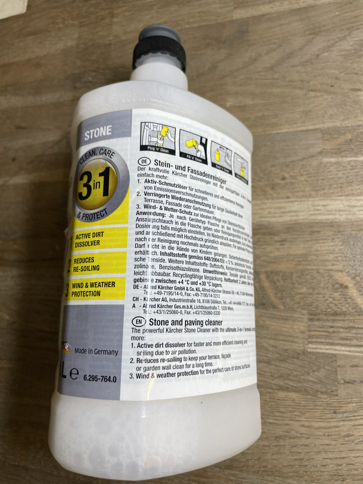 Genuine Karcher Stone and Paving Cleaner 1L Bottle 6.295-764.0
