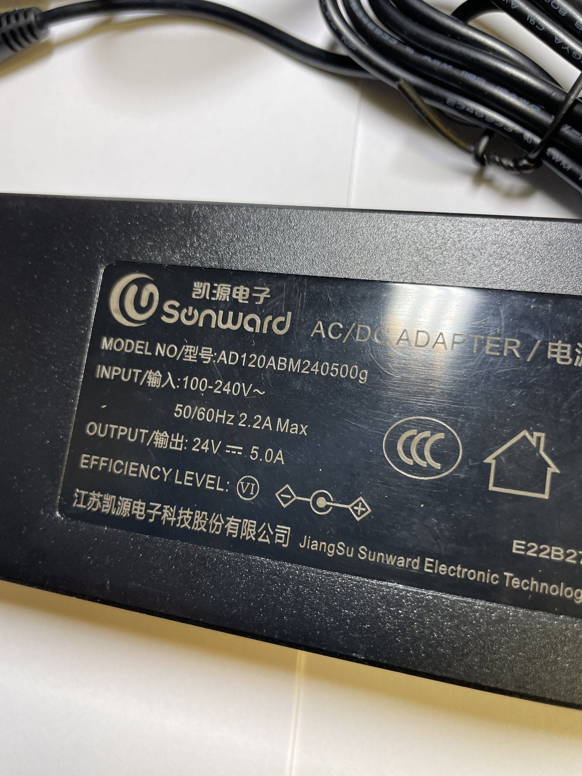 Replacement 24V AC Adaptor for Zebra ZD621T, ZD621R Thermal Label Printer