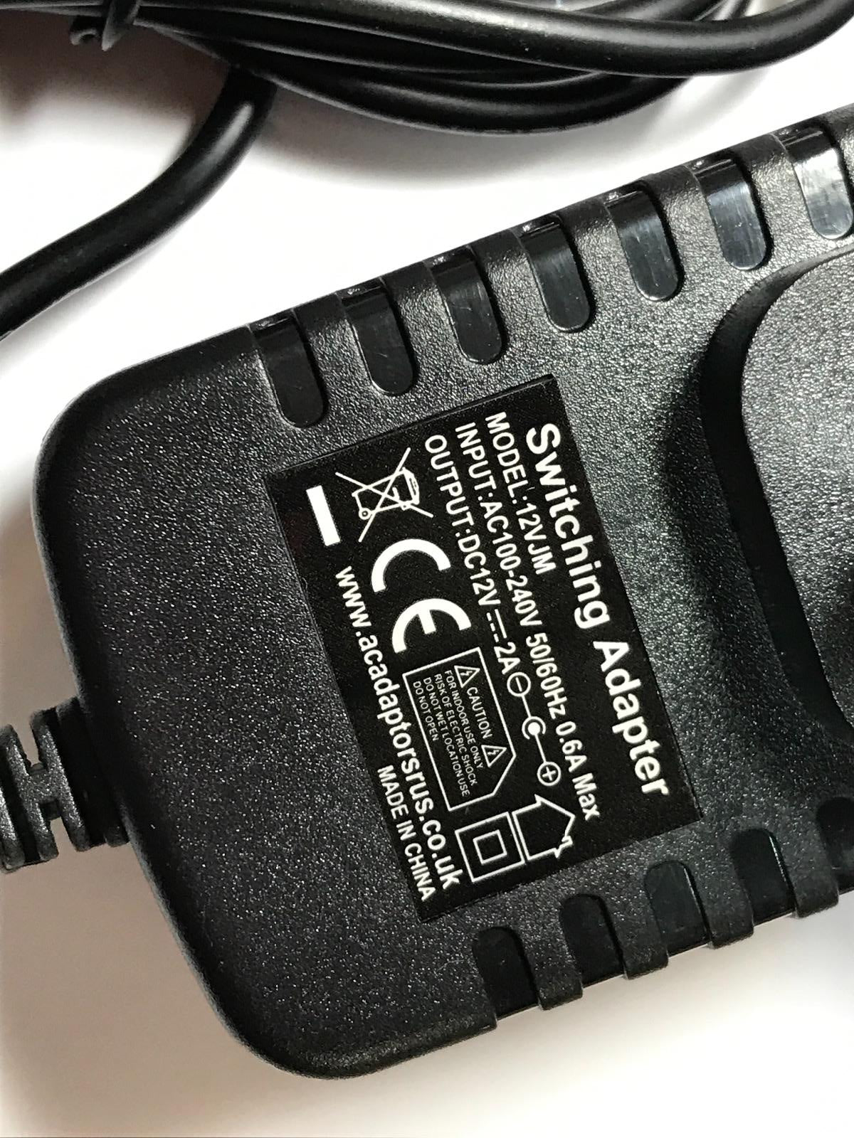 Replacement for 12V 1A AC-DC Adaptor Power Supply Charger model JNY-1210