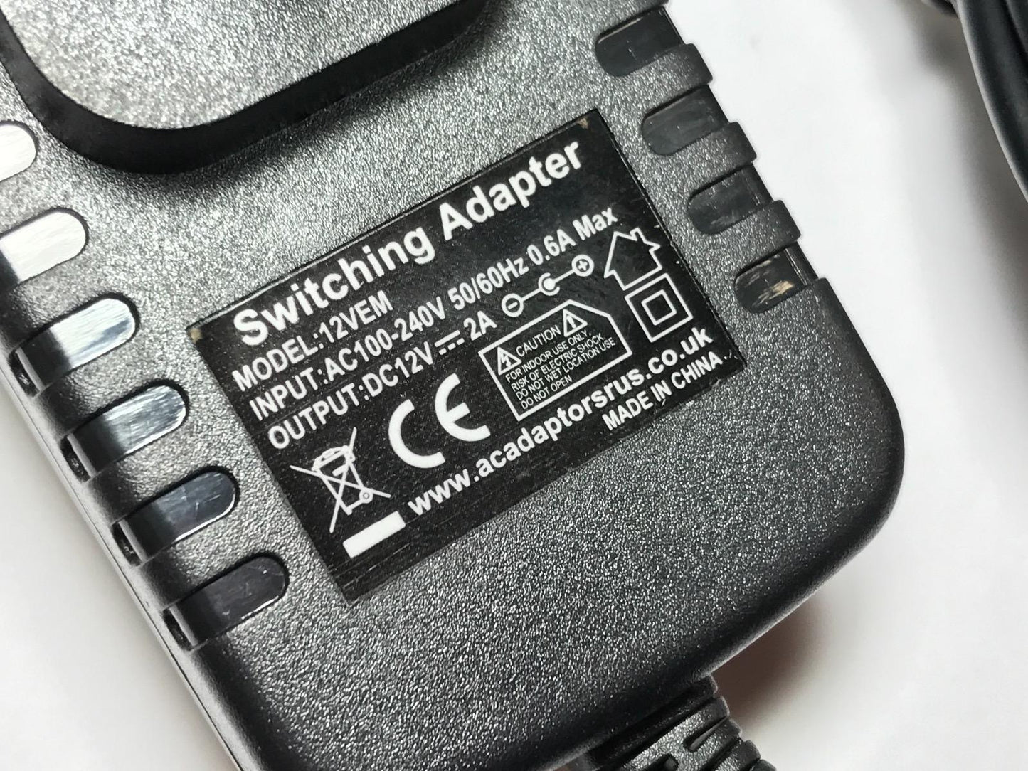 12V 0.5A 1A 1.5A 1.7 A 2A Mains AC-DC Adaptor Power Supply 5.5mmx1.75 5.5x1.75