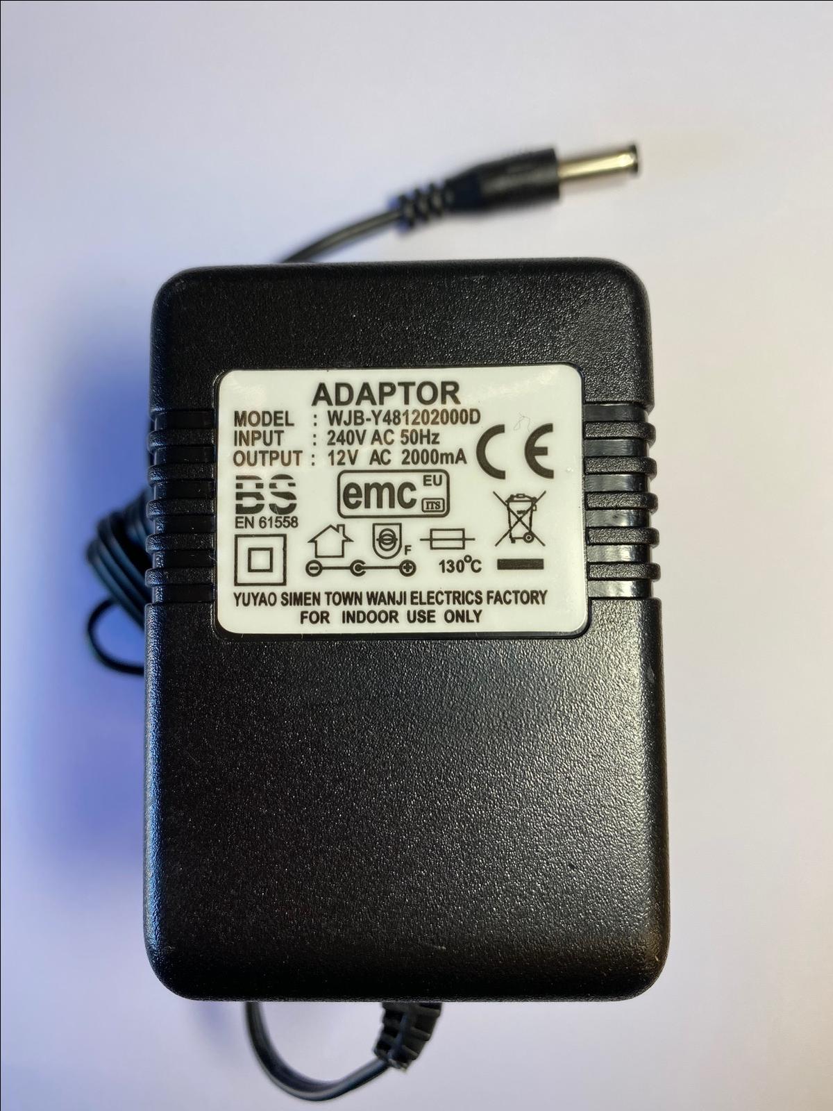 UK Replacement for 12V 1800mA AC-AC Adaptor Power Supply model ka23a120180016k